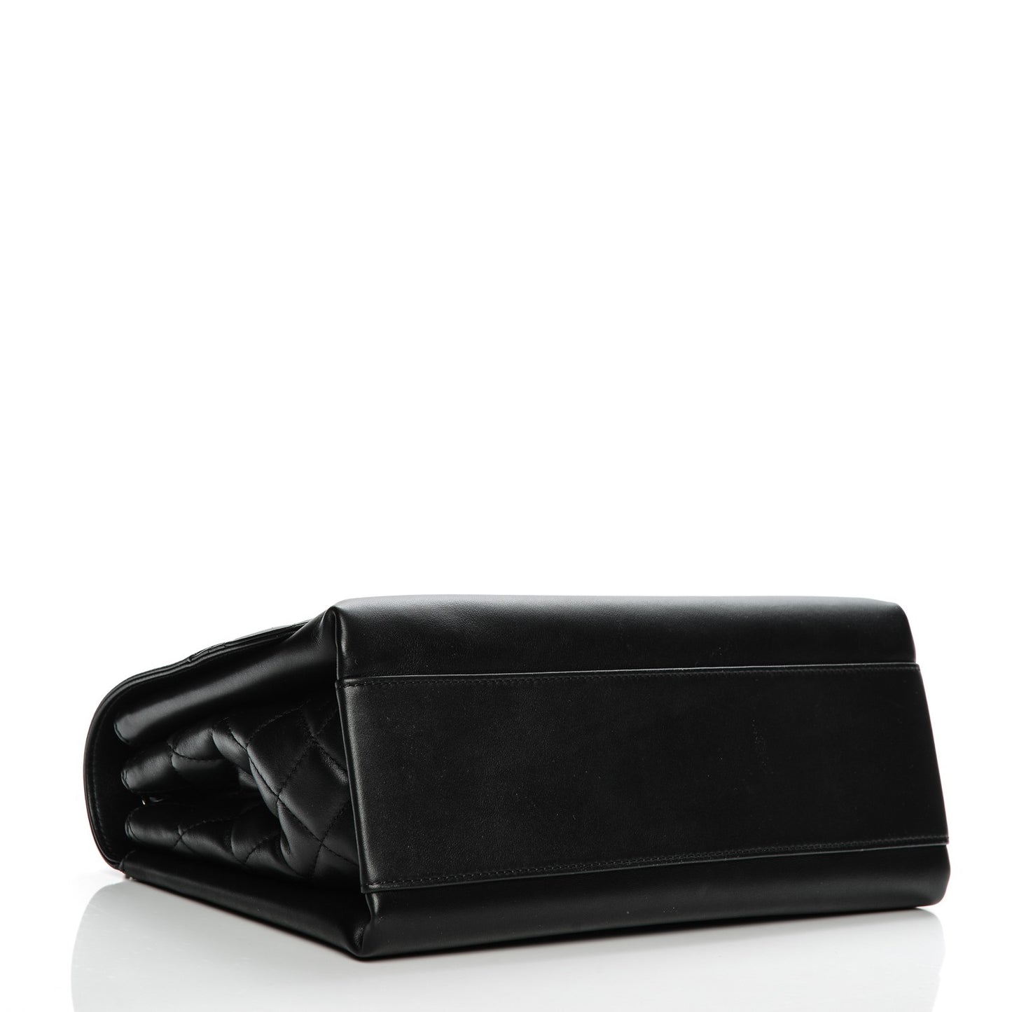 Calfskin Jumbo Tramezzo Flap Black