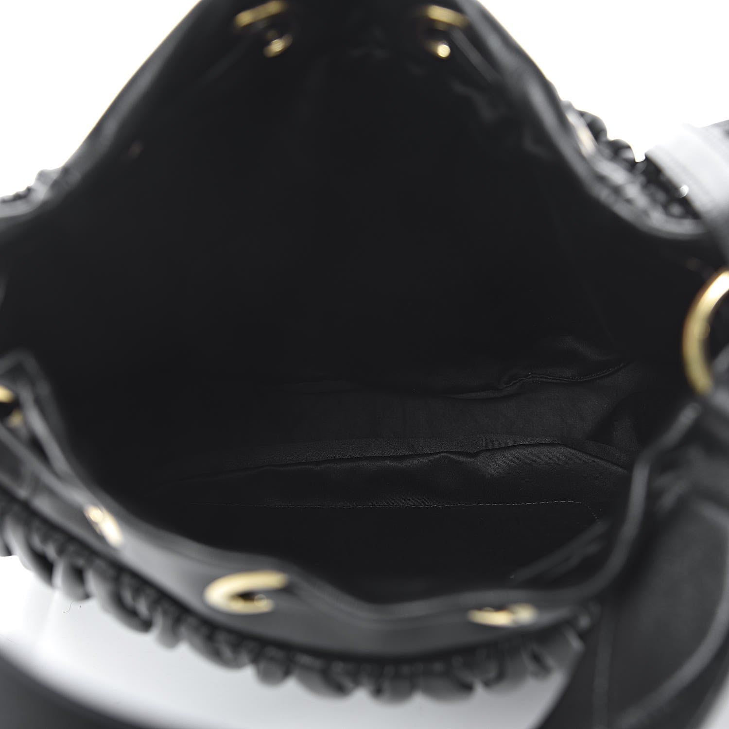 Miu Miu Nappa Matelasse Bucket Bag Black 5 of 9