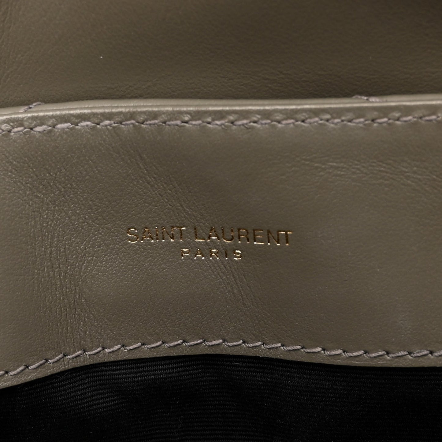 Calfskin Y Quilted Monogram Medium Loulou Chain Satchel Storm