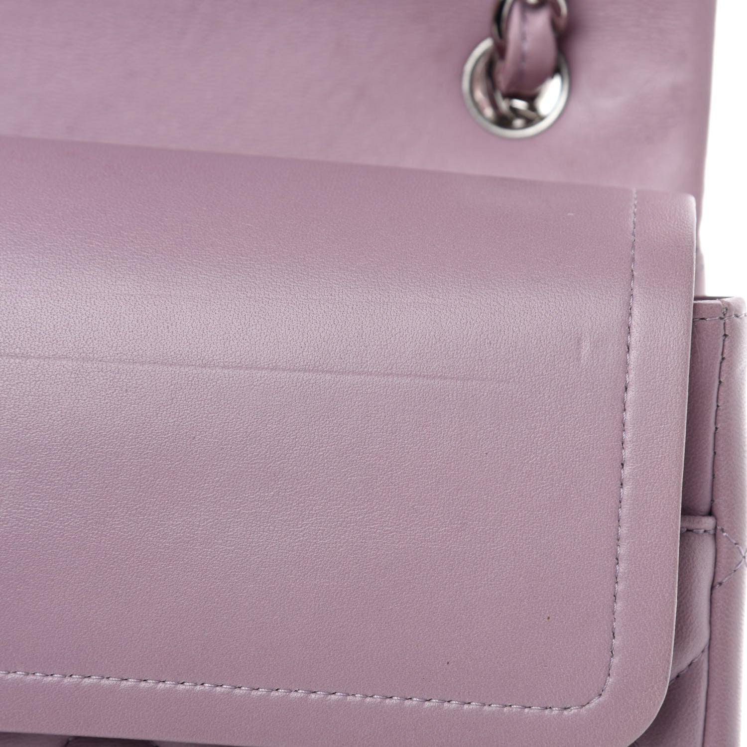 Chanel Lambskin Quilted Jumbo Double Flap Light Pink 12 of 15