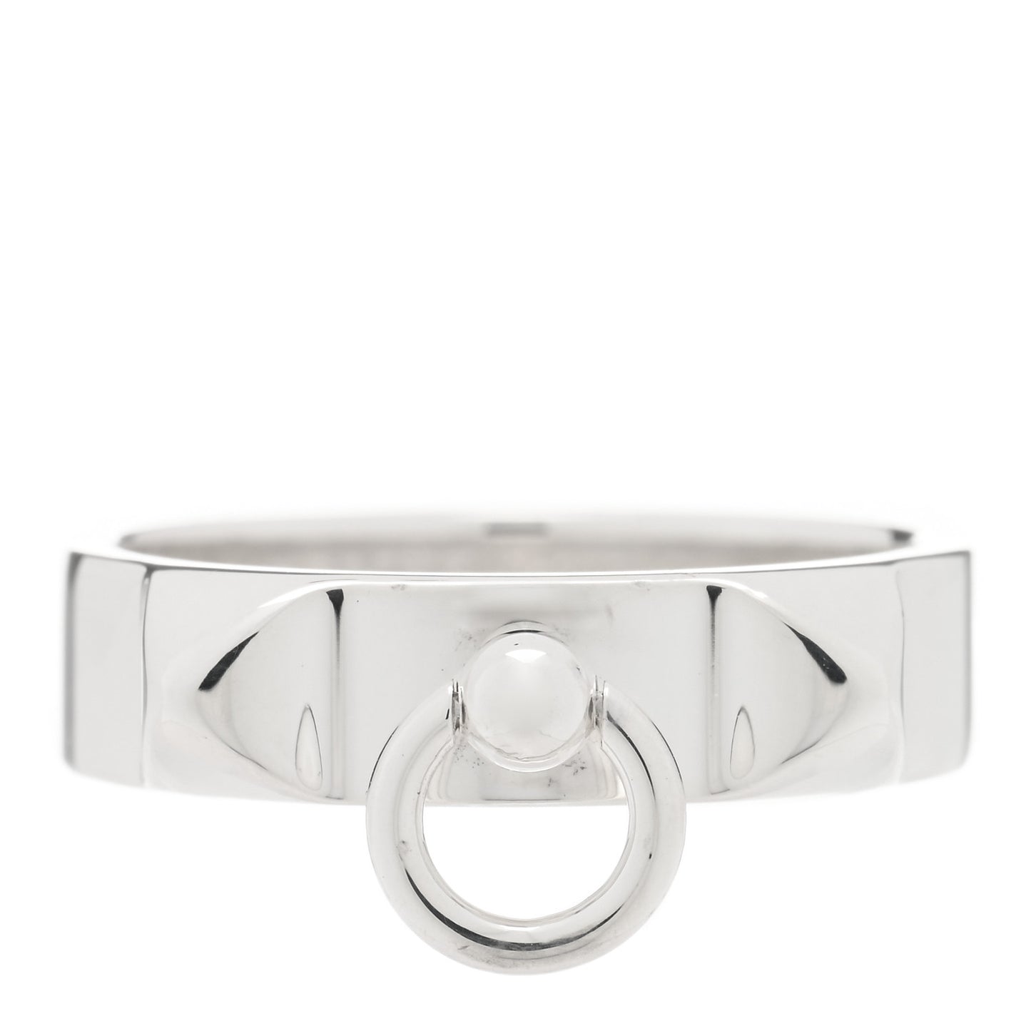 Sterling Silver PM Collier De Chien Ring 55 7.25