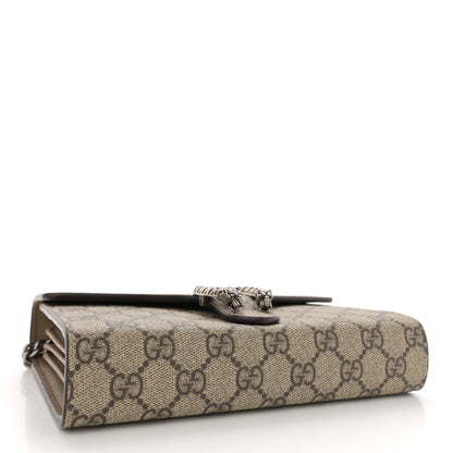 Gucci GG Supreme Monogram Mini Dionysus Chain Wallet Beige Taupe 4 of 10