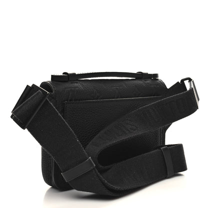 Louis Vuitton Taurillon Monogram S Lock Sling Bag Black 3 of 9