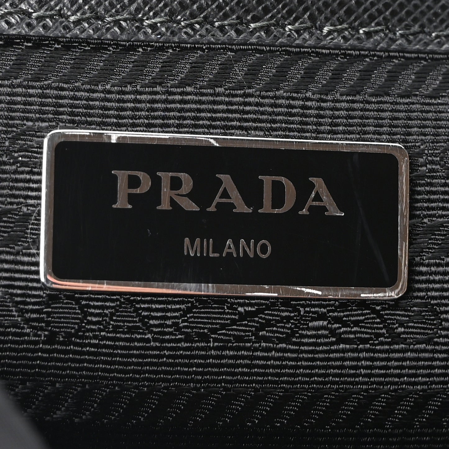 Re-Nylon Vela Saffiano Small Backpack Black