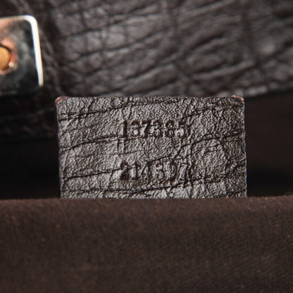 Gucci Monogram Medium Hasler Tote Dark Brown 6 of 7