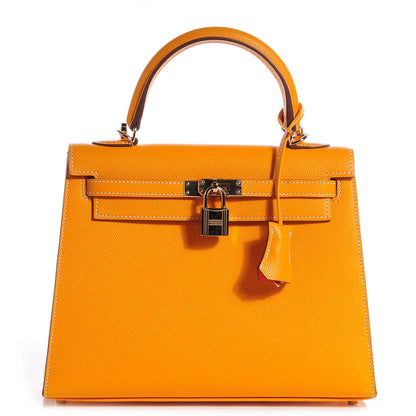 Hermes Epsom Candy Kelly Sellier 25 Jaune d'Or Feu 1 of 23