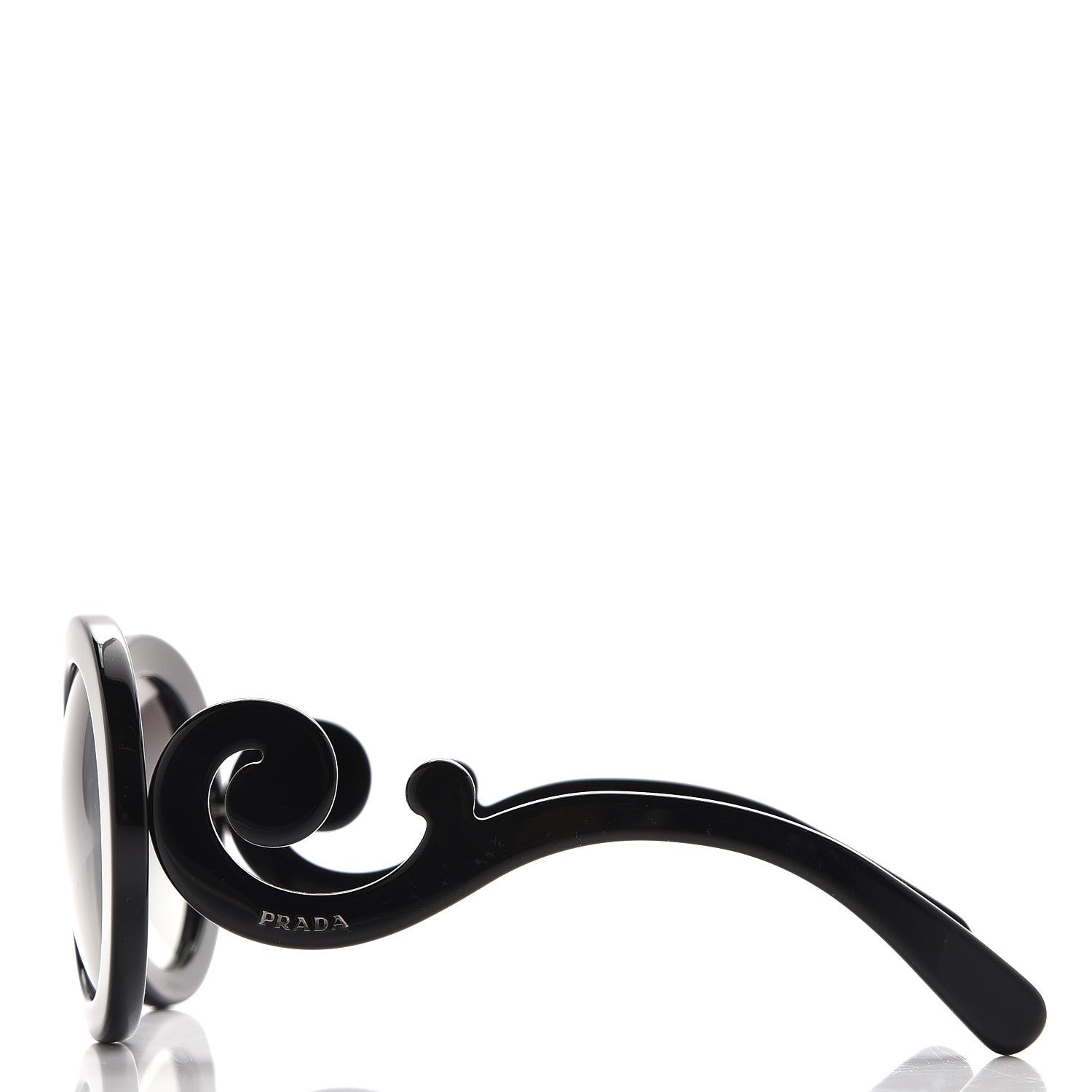 Prada Baroque Sunglasses SPR 27N Black 2 of 8