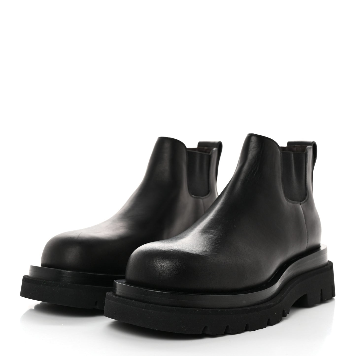 Calfskin The Lug Chelsea 55mm Cropped Boots 35.5 Black