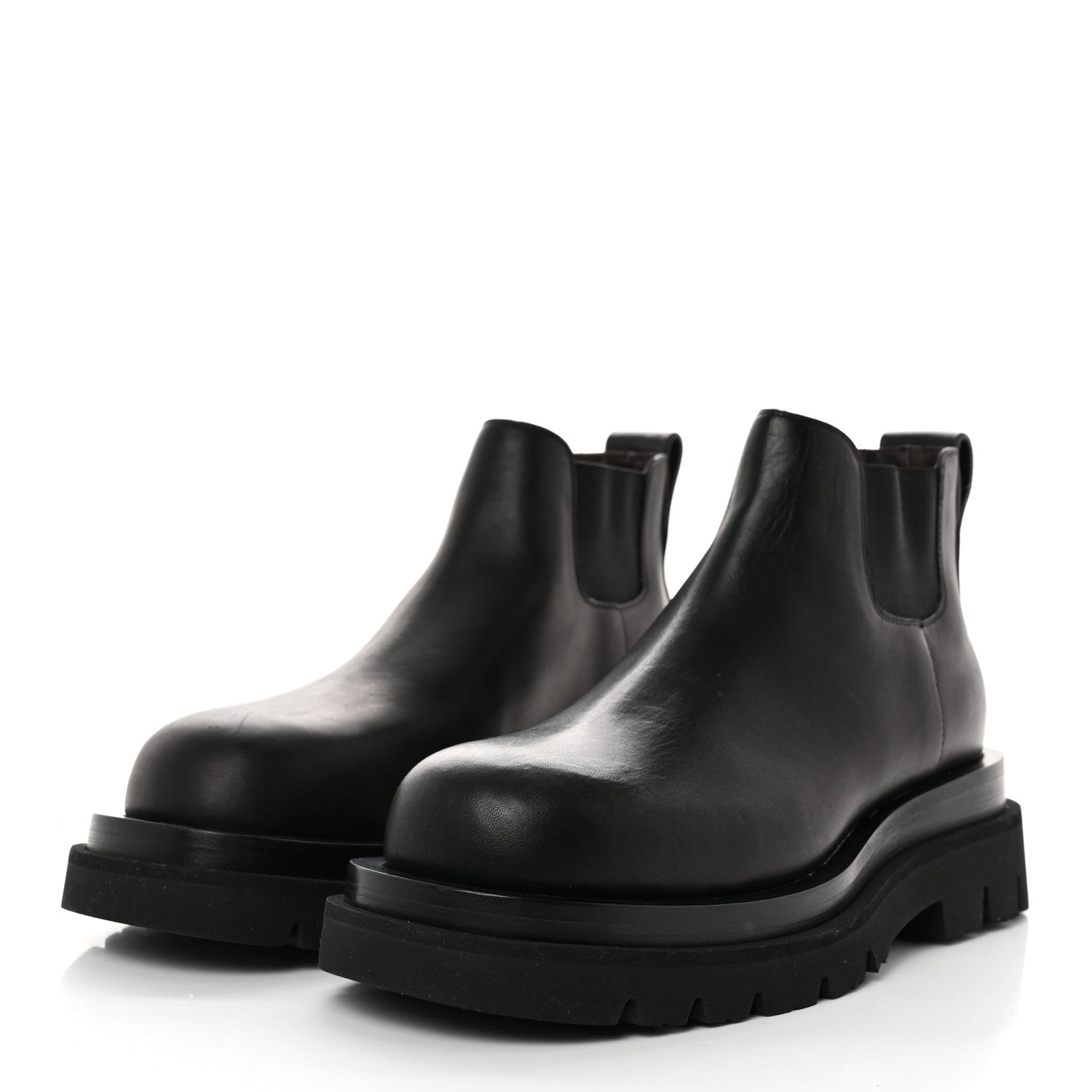Bottega Veneta Calfskin The Lug Chelsea 55mm Cropped Boots 35.5 Black 3 of 13