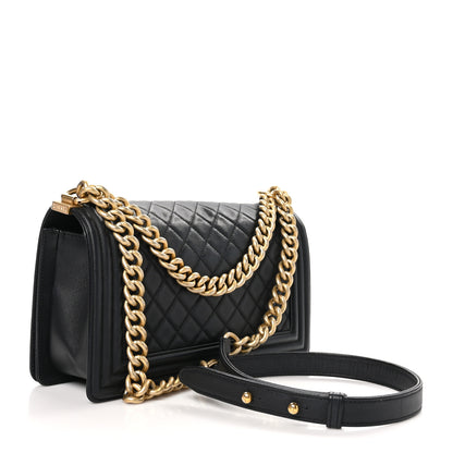 Chanel Caviar Quilted Medium Boy Flap Black 3 of 11