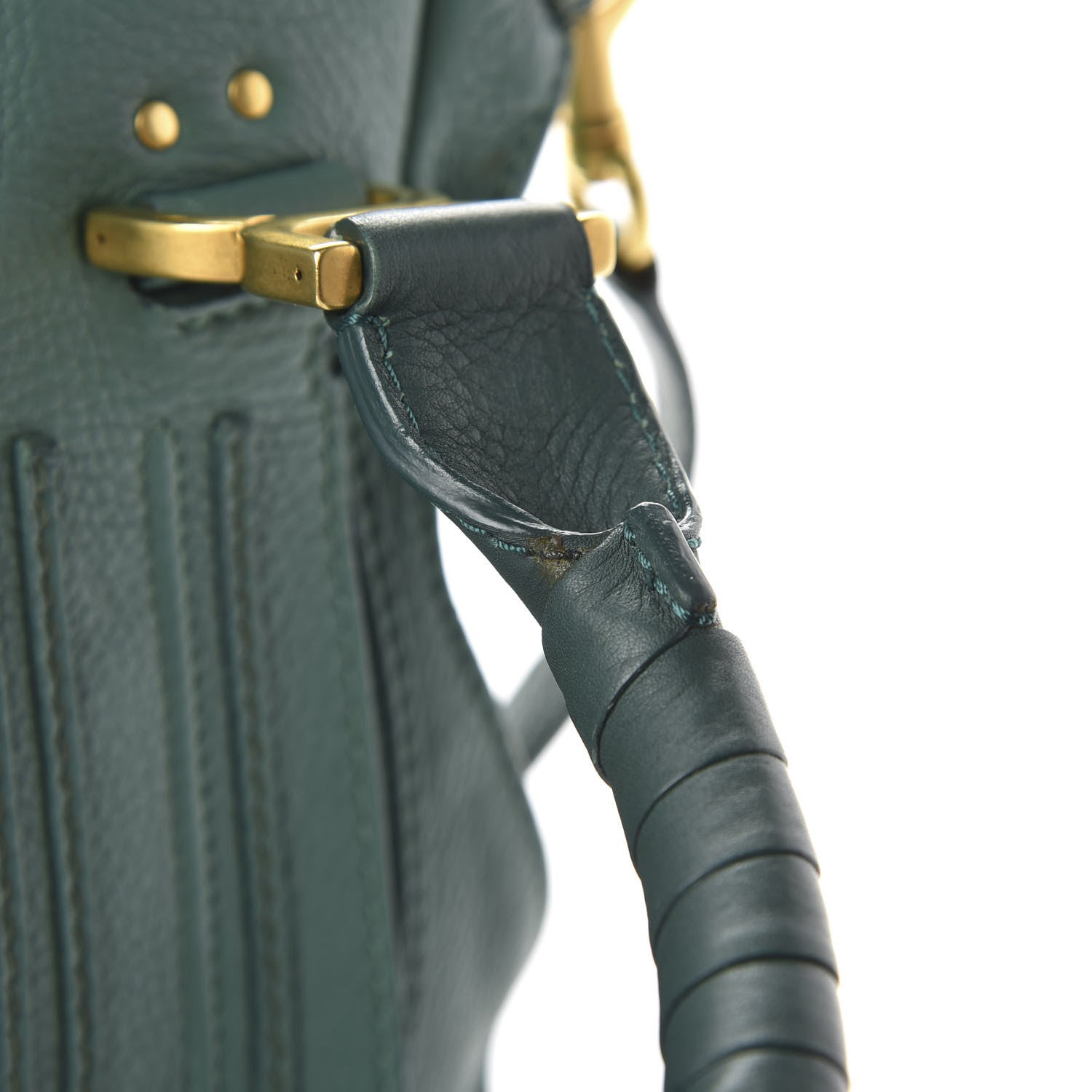 Chloe Calfskin Medium Marcie Satchel Emerald 12 of 13