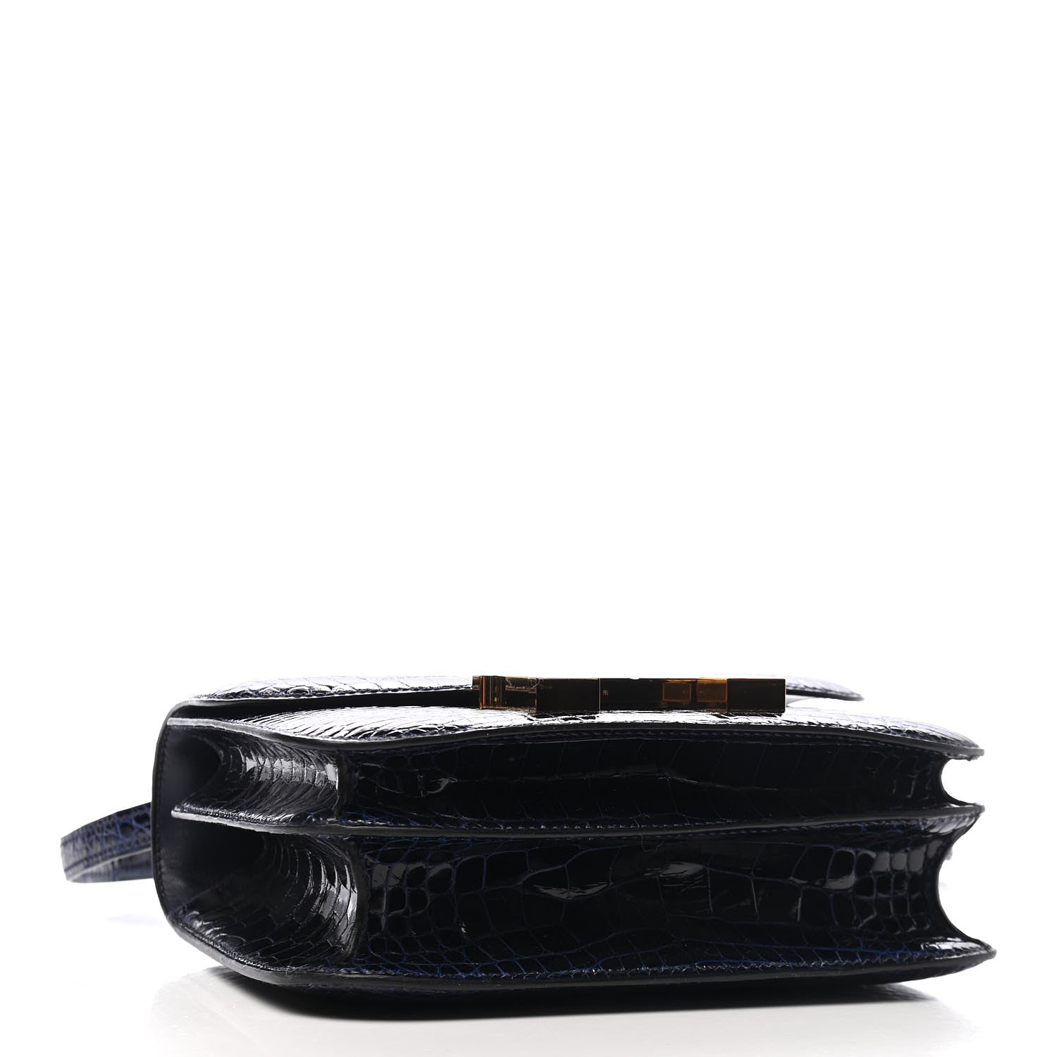 Hermes Shiny Alligator Constance 18 Bleu Saphir 4 of 9