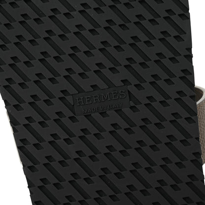 Hermes Epsom Womens Chypre Sandals 41 Etoupe 7 of 10