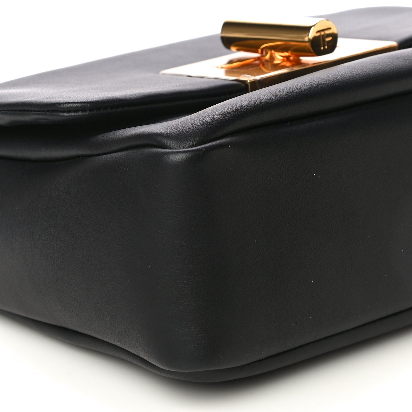 Calfskin Natalia Chain Bag Black