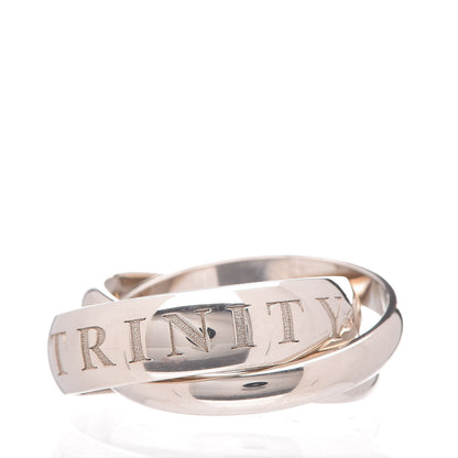 Cartier 18K White Gold 98 Xmas Limited Trinity Ring 51 5.75 3 of 6