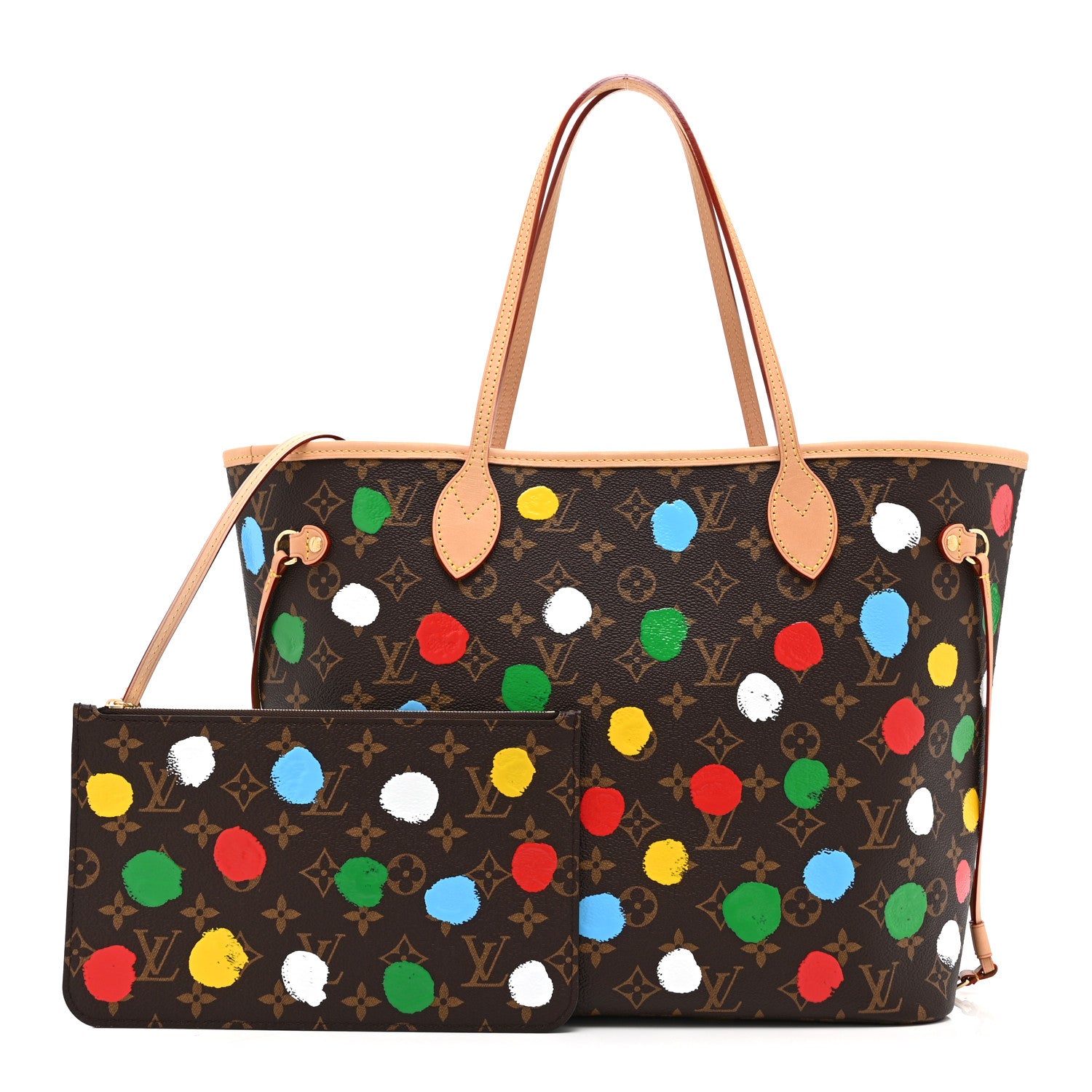 Louis Vuitton LV X YK Monogram Dots Neverfull MM 3 of 10