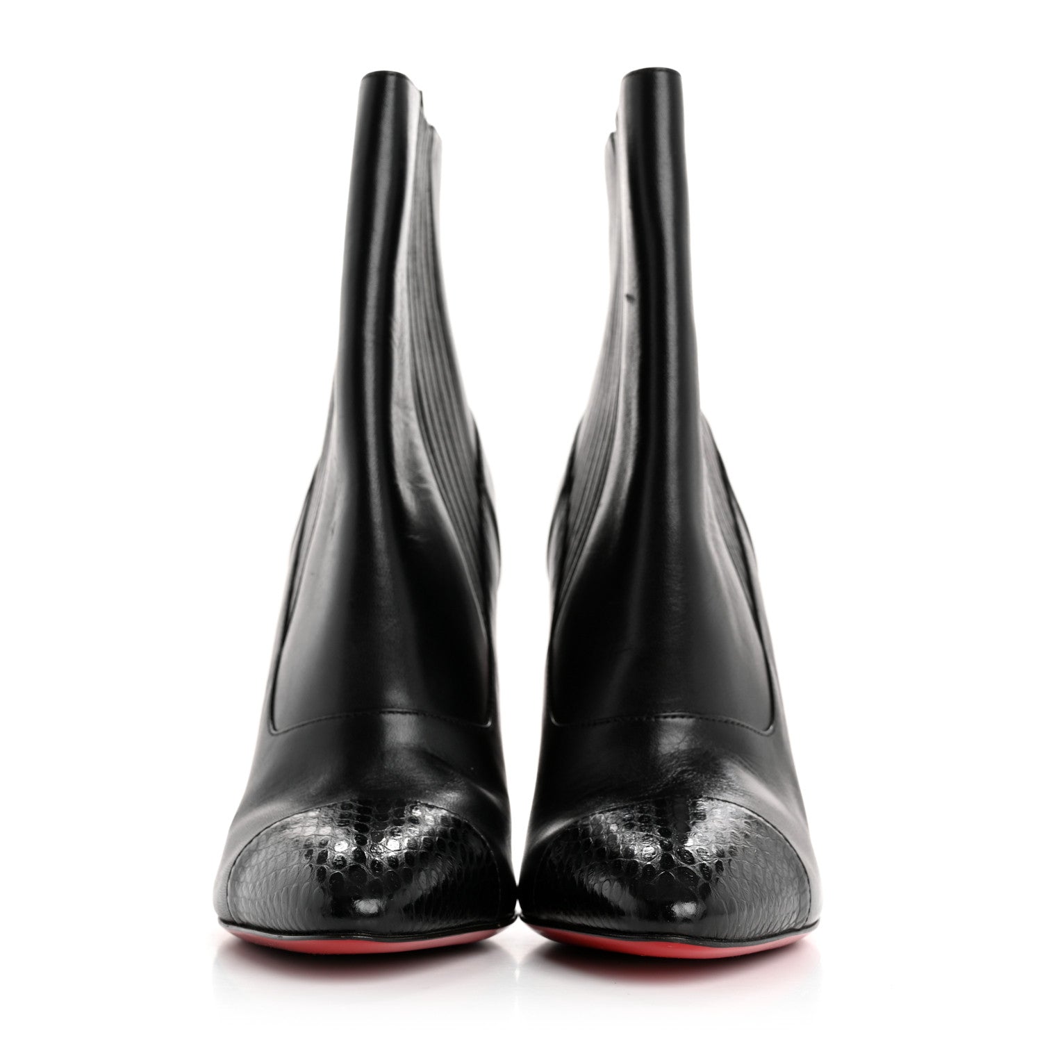 Christian Louboutin Calfskin Shine Me In The 90s 85 Ankle Boots 36 Black 3 of 13
