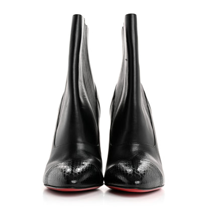 Christian Louboutin Calfskin Shine Me In The 90s 85 Ankle Boots 36 Black 3 of 13