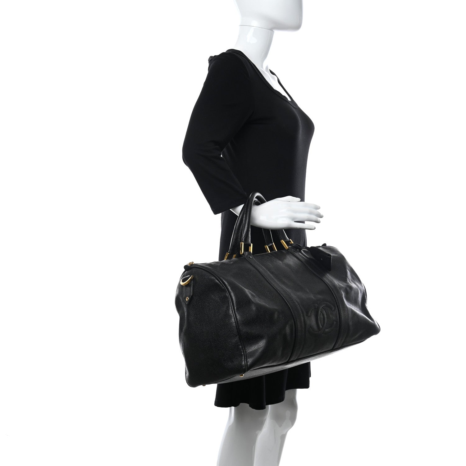 Chanel Caviar Timeless CC Duffel Bag Black 2 of 10
