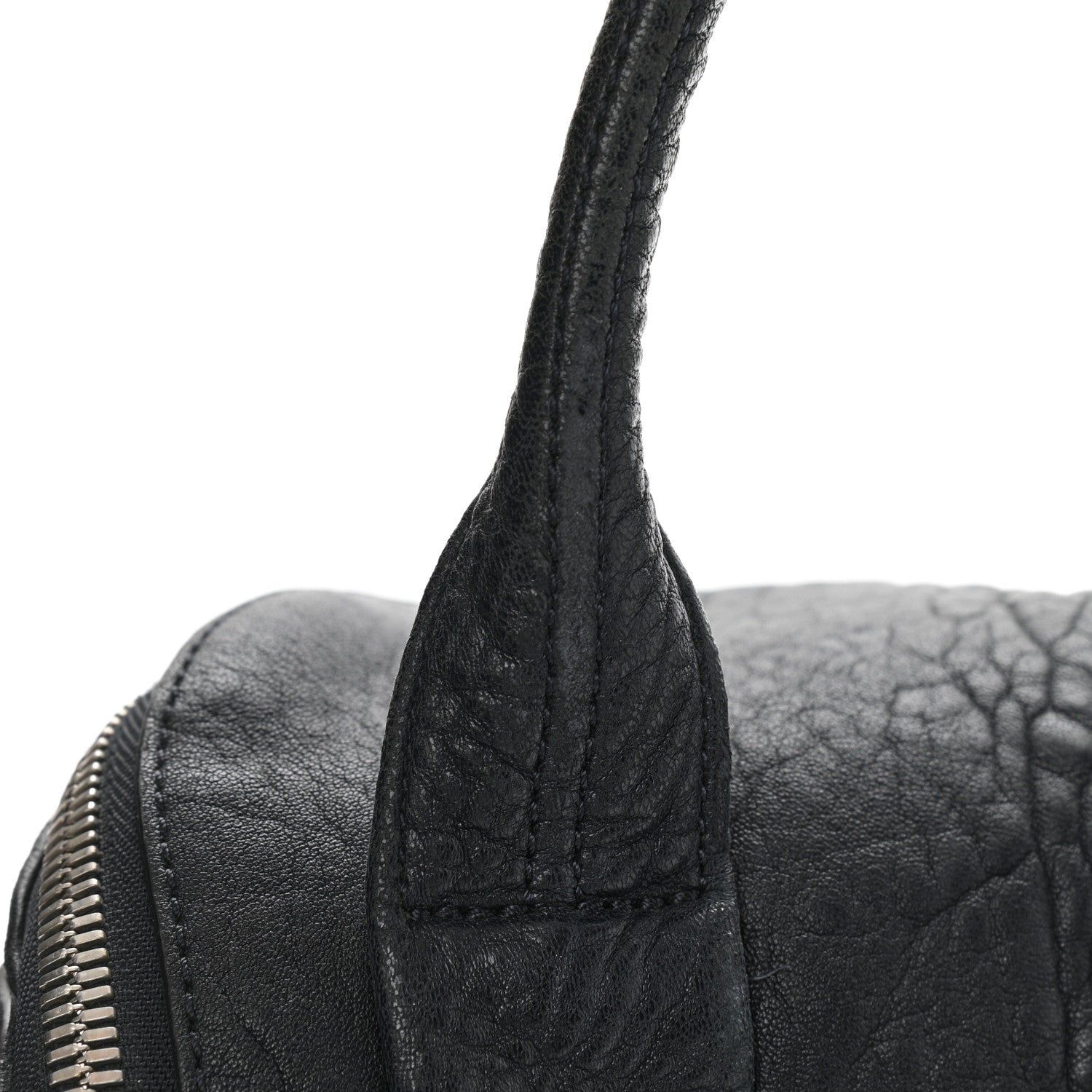Alexander Wang Pebbled Lambskin Rockie Navy Rhodium Hardware 10 of 11