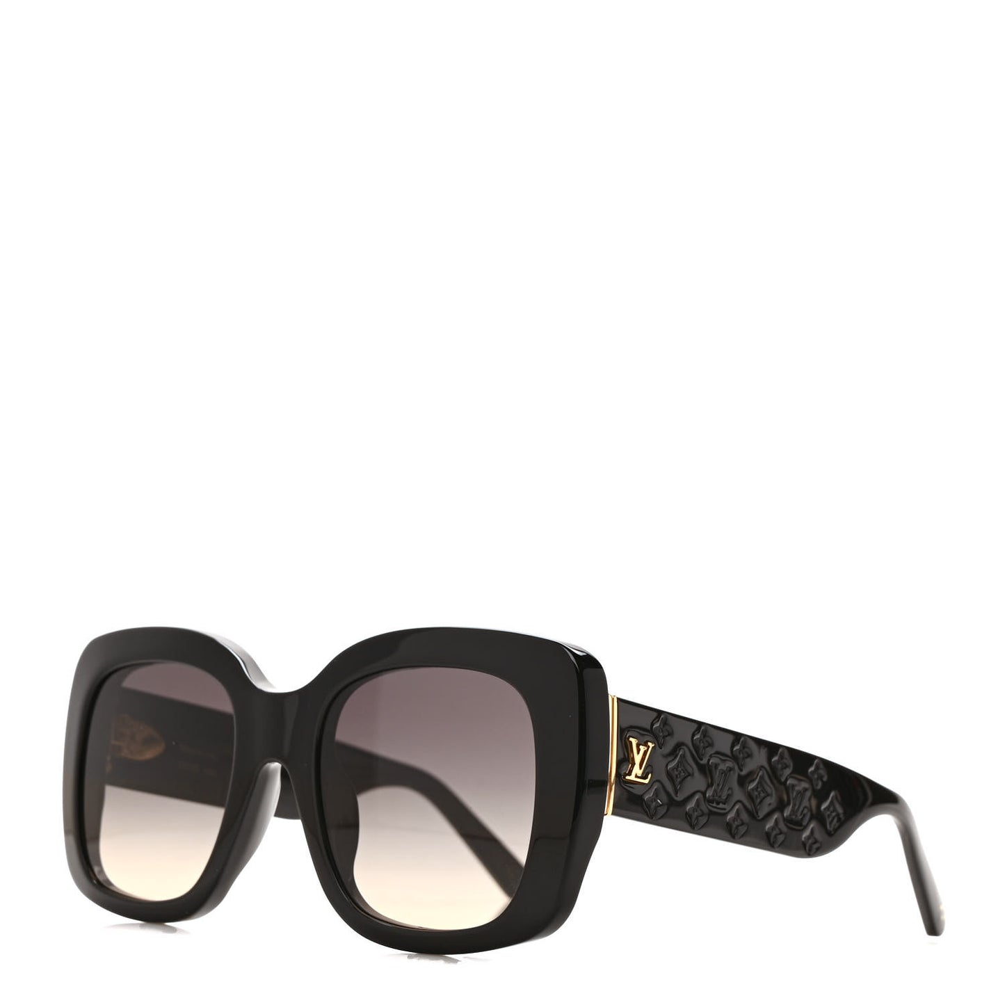 Acetate LV Empreinte Square Sunglasses Z1611E Black