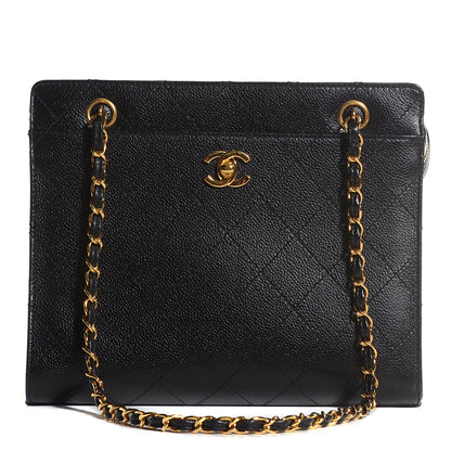 Chanel Caviar Shoulder Bag Black 1 of 8