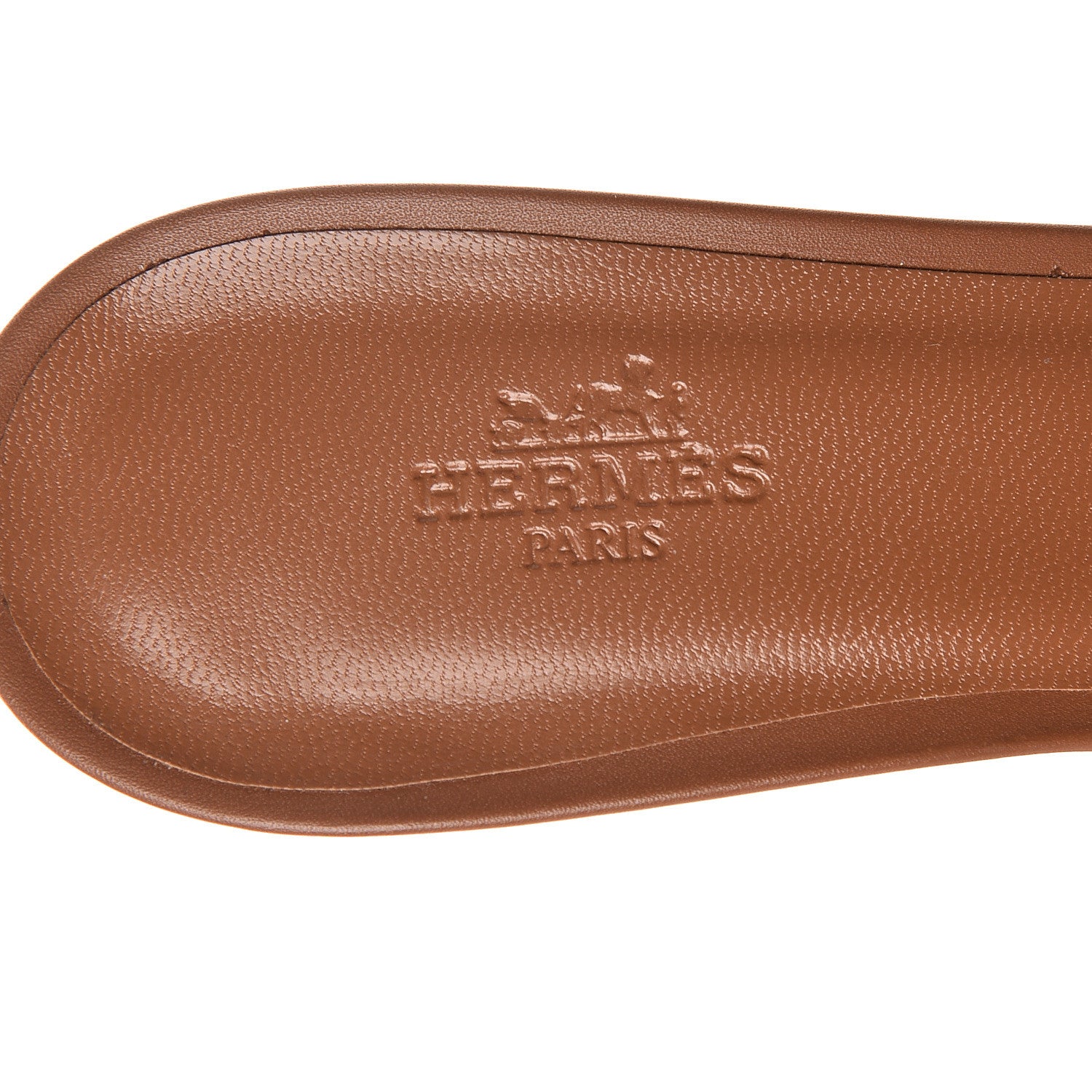 Hermes Calfskin Oasis Sandals 38.5 Gold White 6 of 10