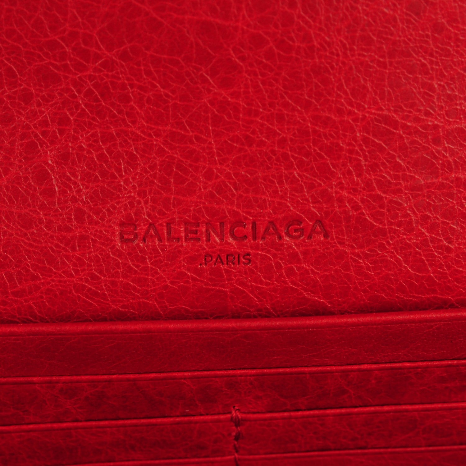 Balenciaga Agneau Classic Hardware Money Wallet Rouge Lipstick 5 of 6