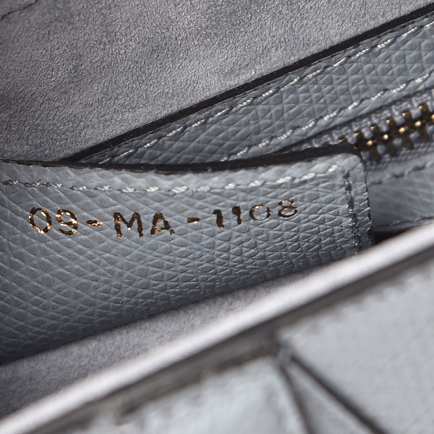 Grained Calfskin Saddle Bag Sky Blue