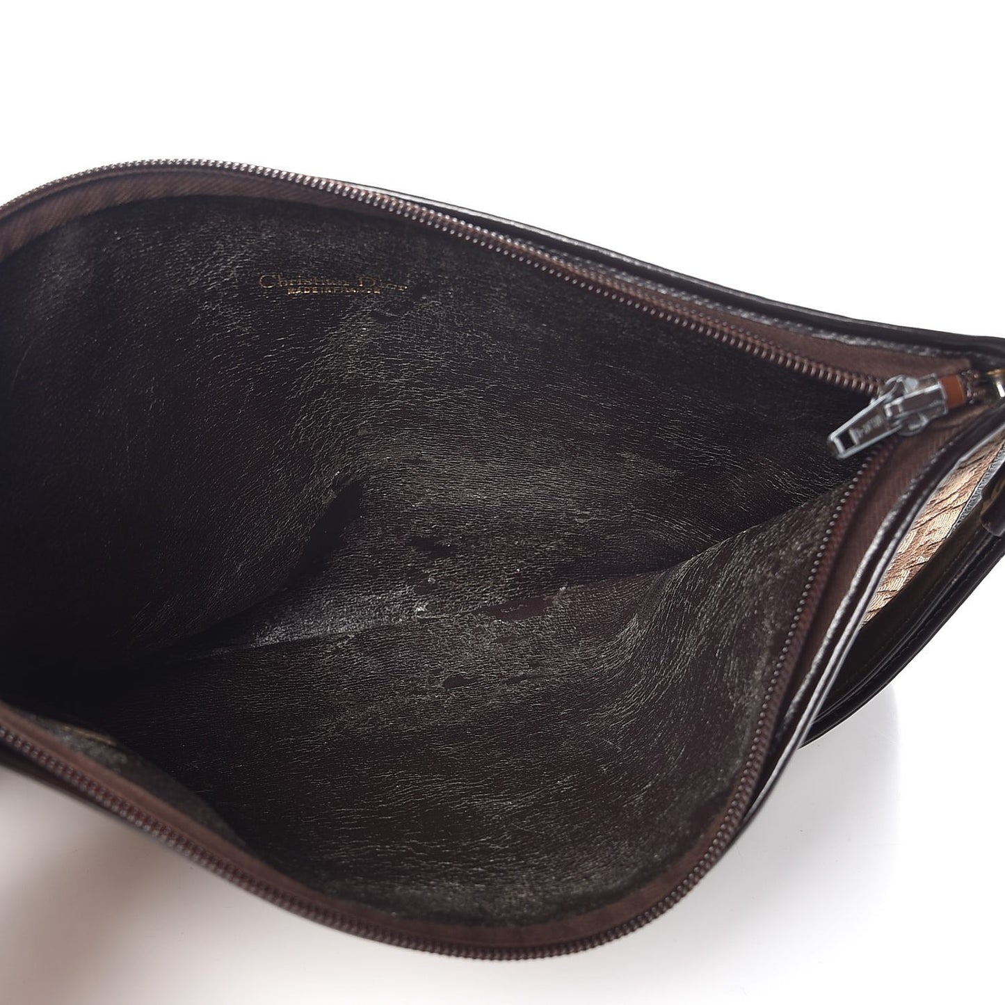 Monogram Wristlet Brown