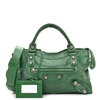 Balenciaga Agneau Giant 21 Silver Hardware City Vert Gazon 1 of 18