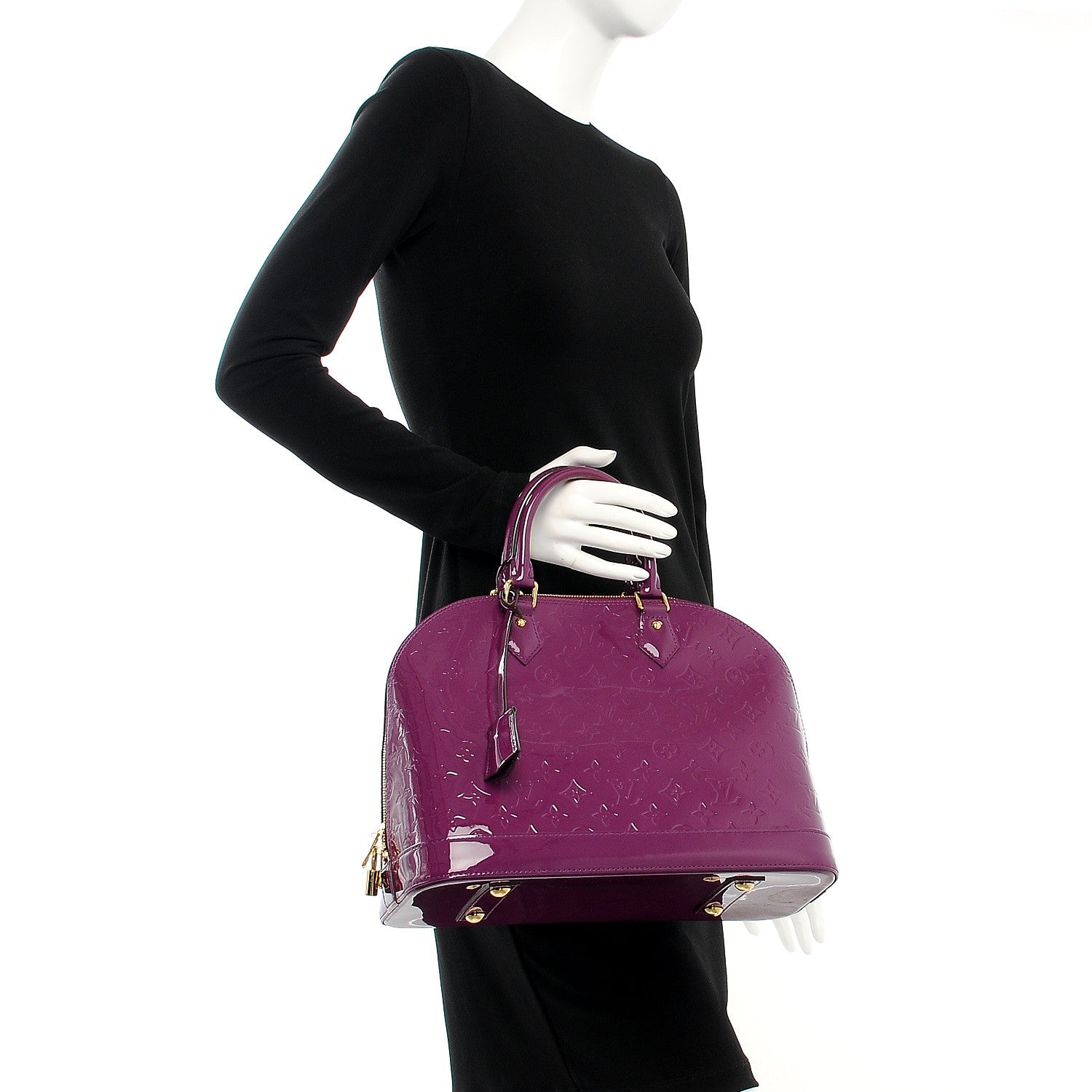 Louis Vuitton Vernis Alma MM Amethyste 2 of 8