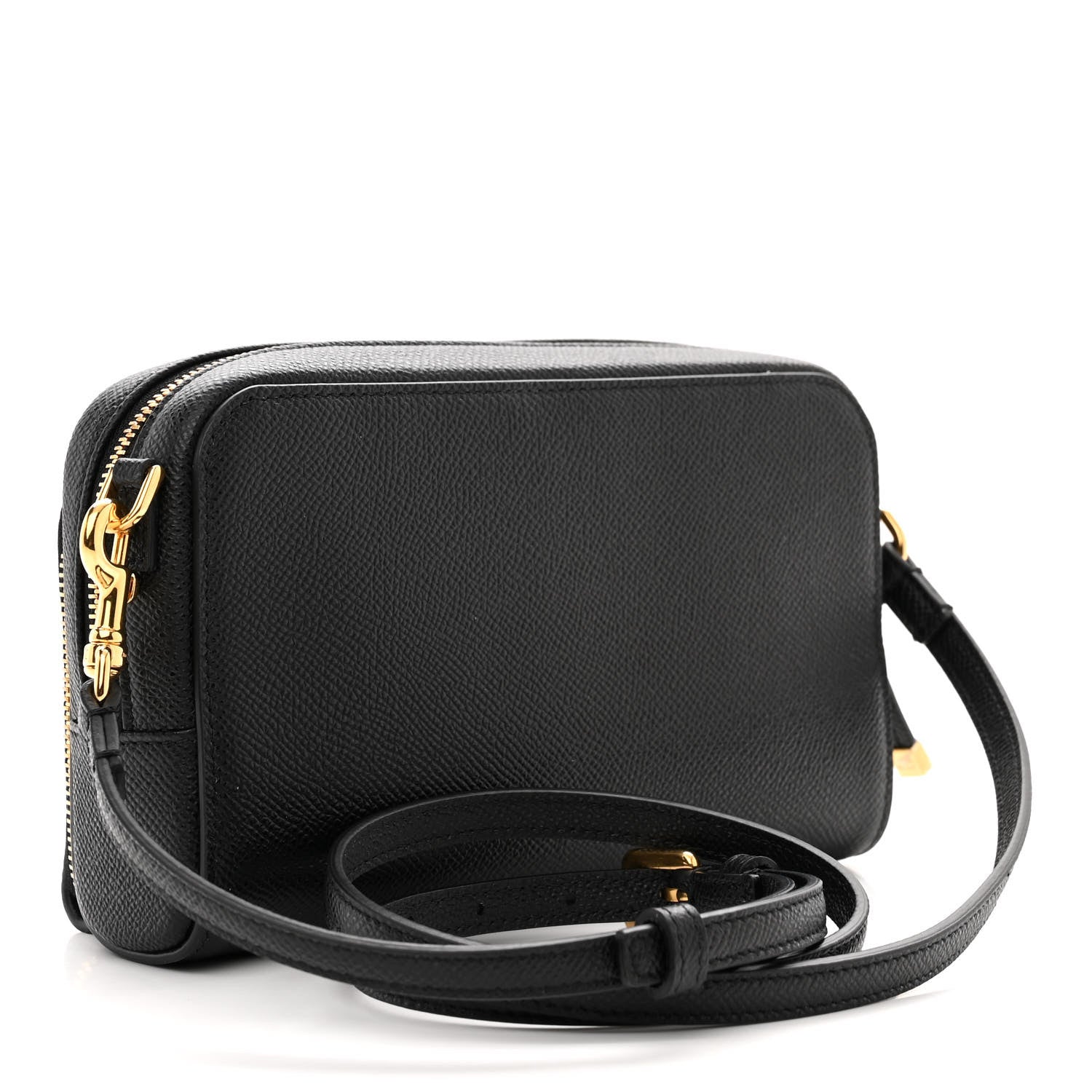Christian Dior Grained Calfskin Caro Double Pouch Black 3 of 13