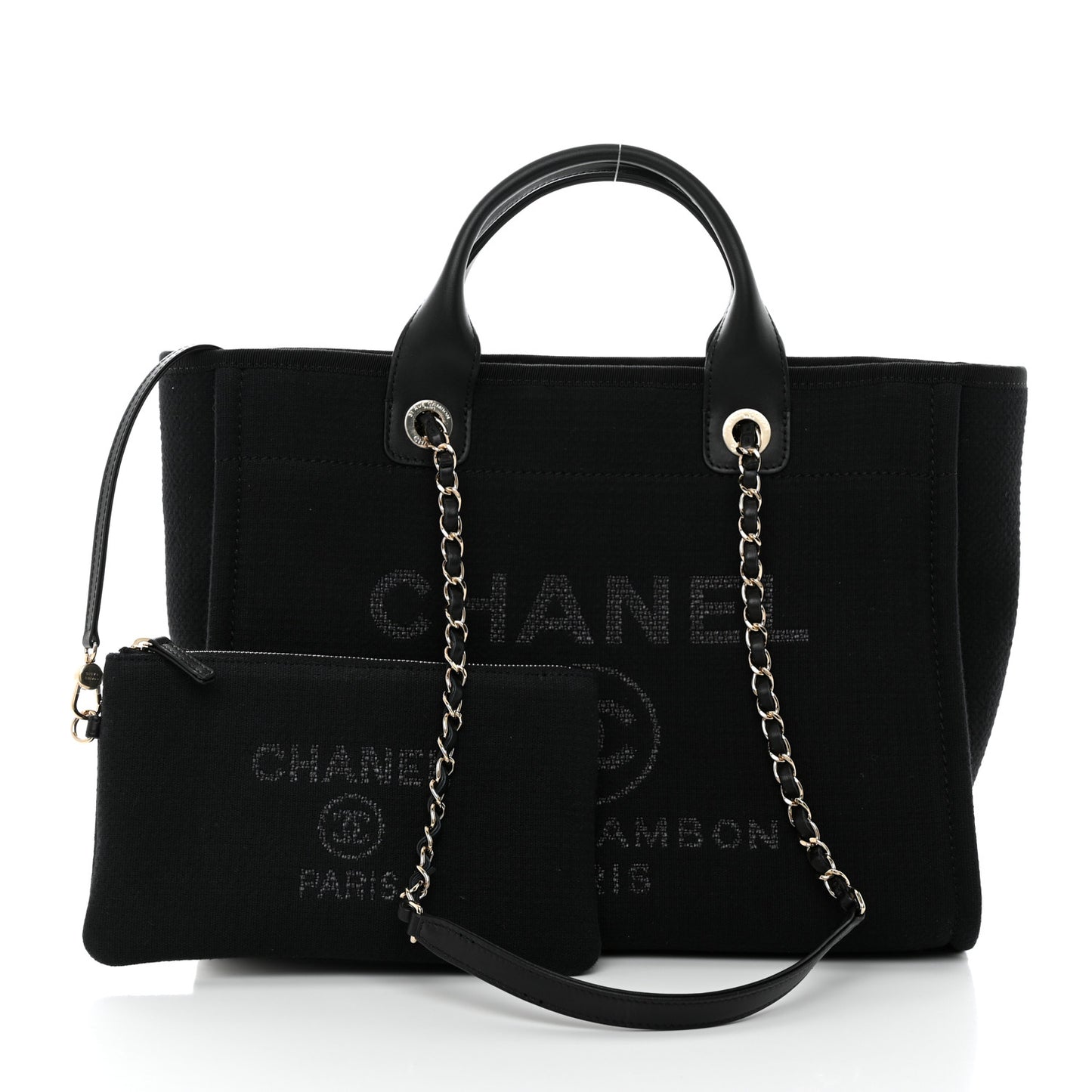 Mixed Fibers Small Deauville Tote Black