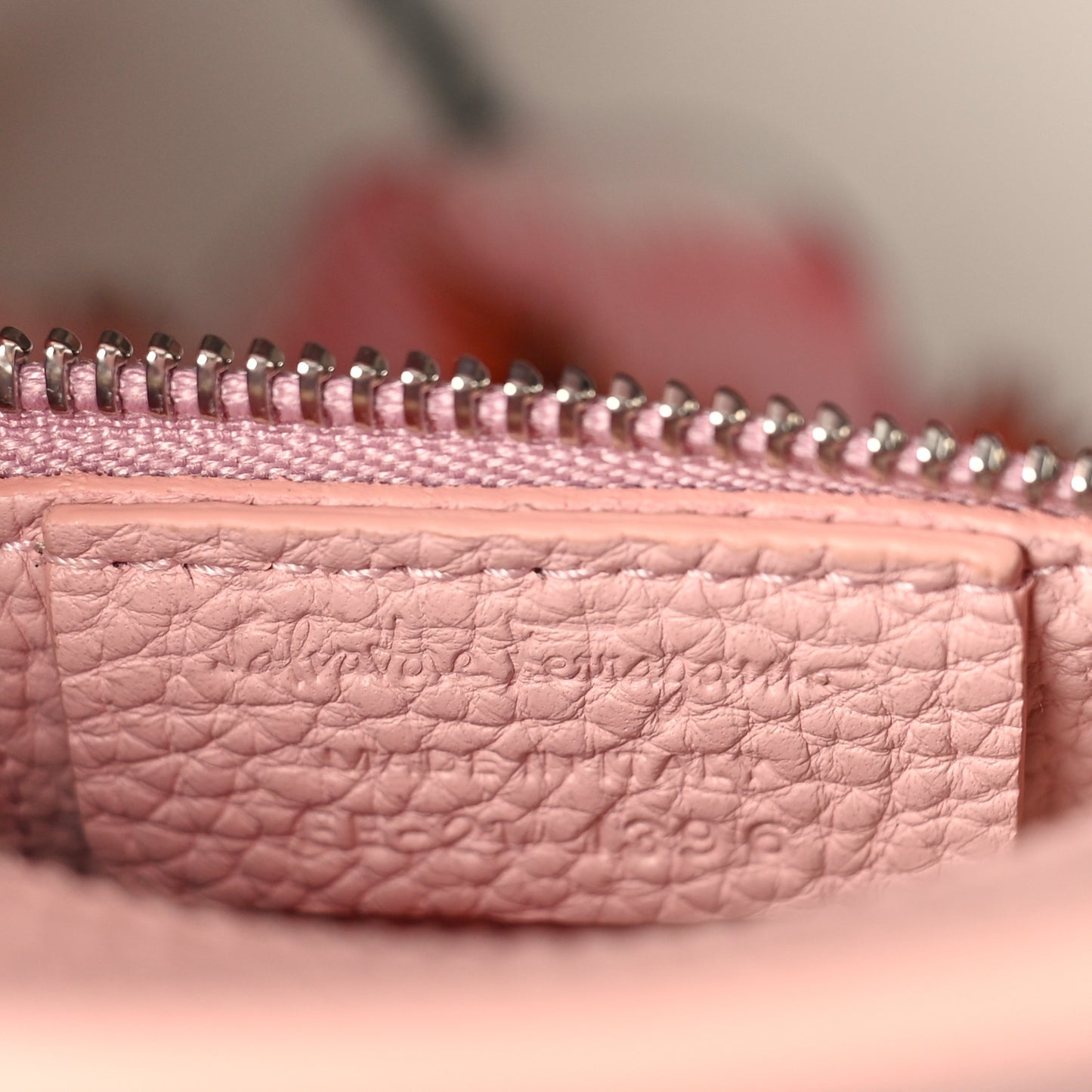Hammered Calfskin Double Handle Small Amy Tote Cinder Rose