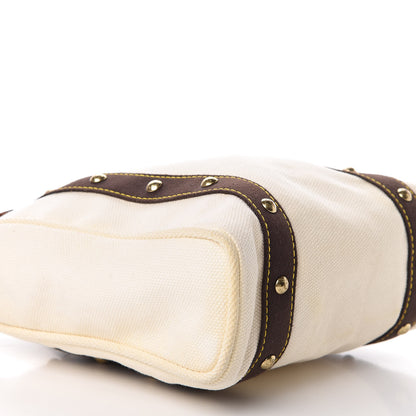 Louis Vuitton Toile Antigua Cabas MM Tote White 6 of 8
