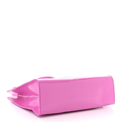 Telfar Patent Vegan Leather Medium Shopping Bag Pink 4 of 10