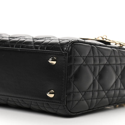 Christian Dior Lambskin Cannage Small My ABCDior Lady Dior Black 9 of 10