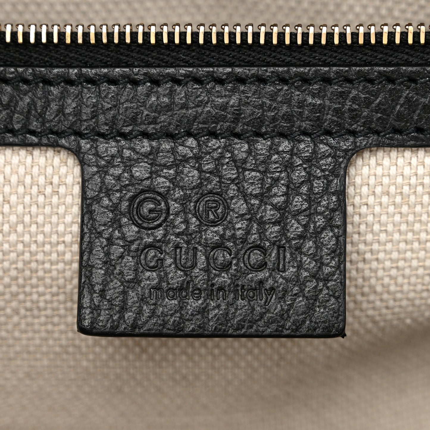 Dollar Calfskin Large Soho Top Handle Satchel Black