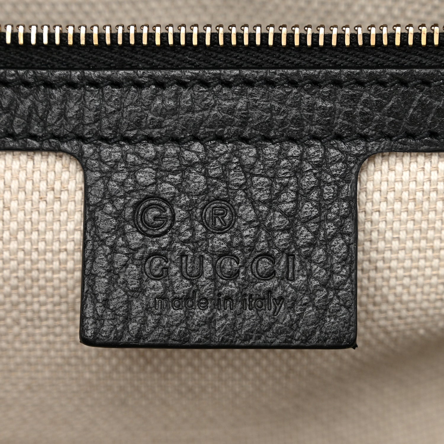 Gucci Dollar Calfskin Large Soho Top Handle Satchel Black 6 of 14
