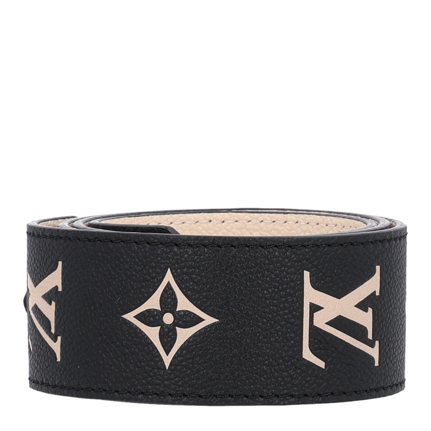 Empreinte Monogram Bandouliere Shoulder Strap Black Beige
