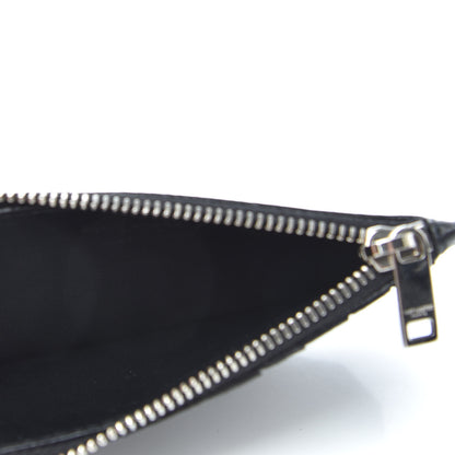 Saint Laurent Grained Calfskin 5 Fragments Zip Pouch Card Holder Black 5 of 6