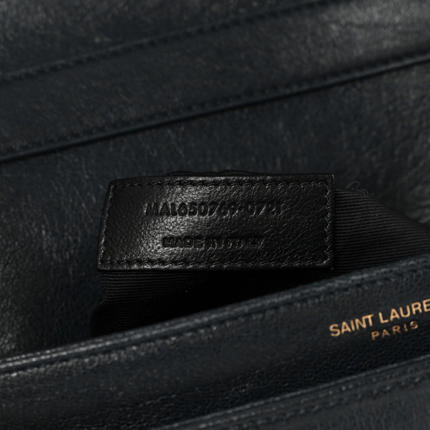 Saint Laurent Lambskin Quilted Mini Becky Chain Bag Navy 7 of 14