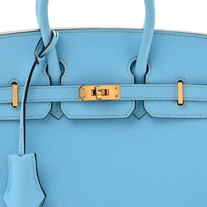 Hermes Epsom Birkin Sellier 25 Celeste 8 of 14