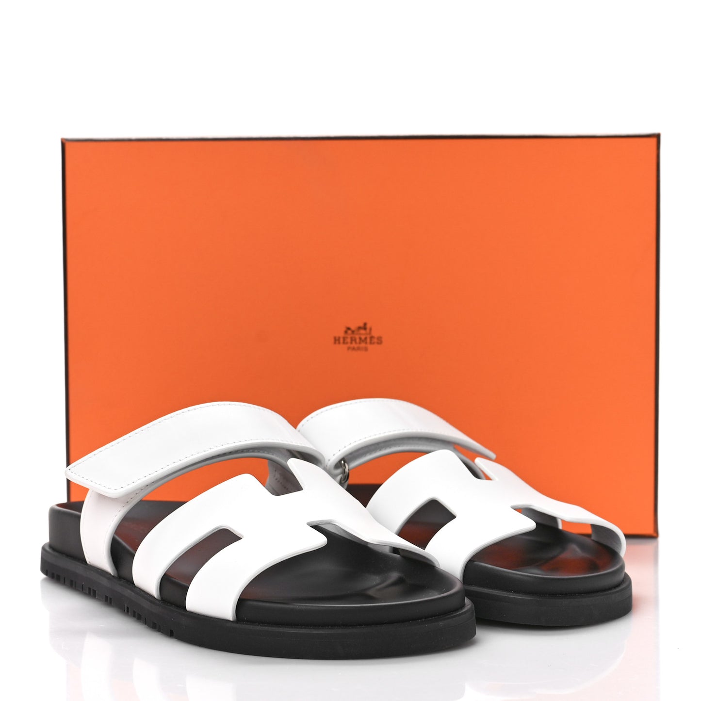 Calfskin Womens Chypre Sandals 36.5 White