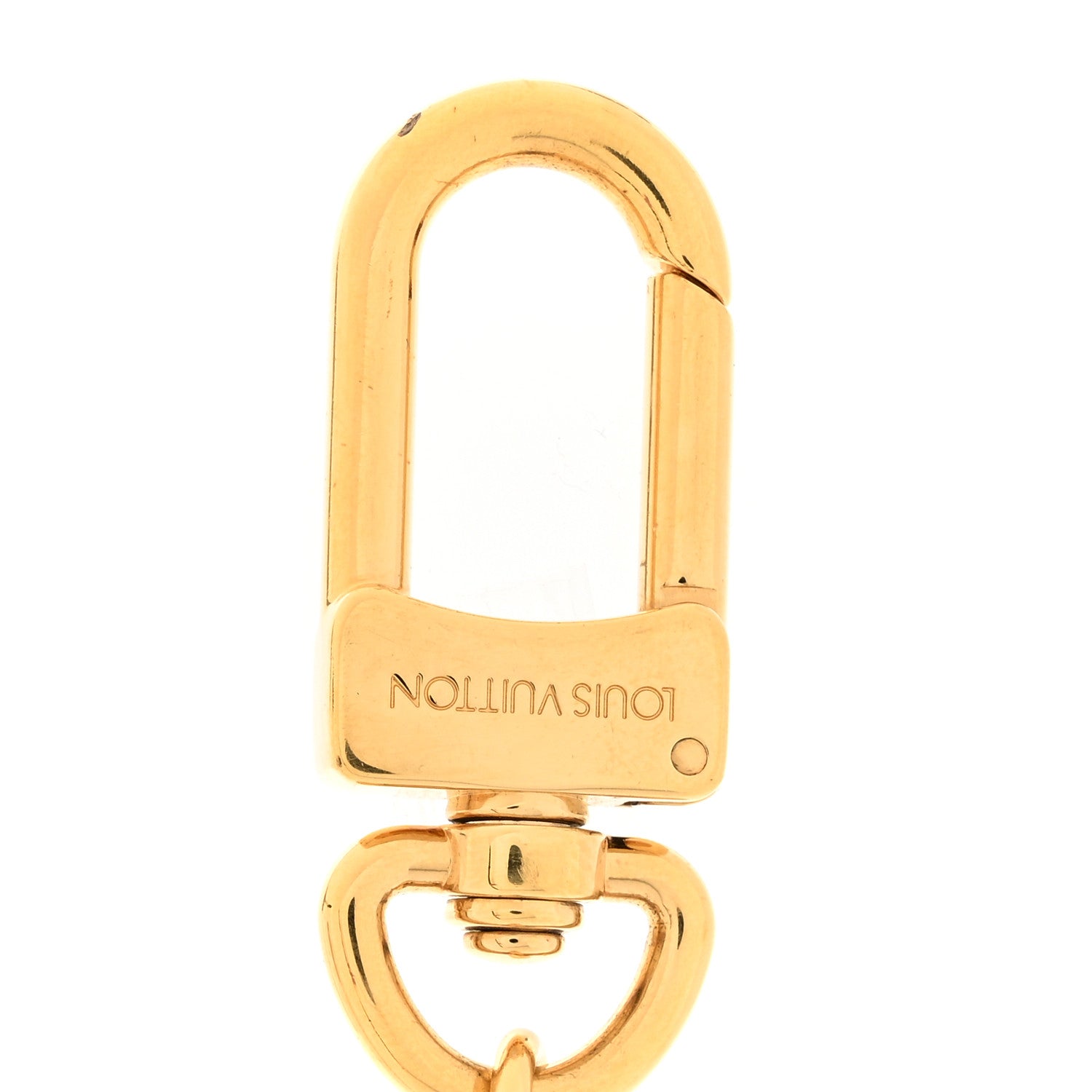 Louis Vuitton Metal Pochette Extender Key Ring Chain Gold 3 of 4