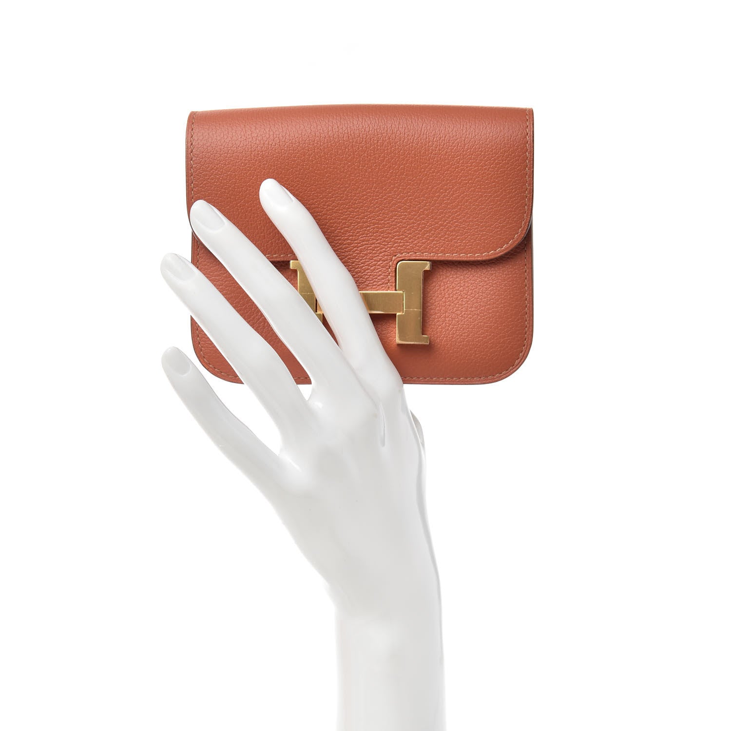 Hermes Evercolor Bi-Color Constance Slim Wallet Blush Bleu Frida 2 of 7