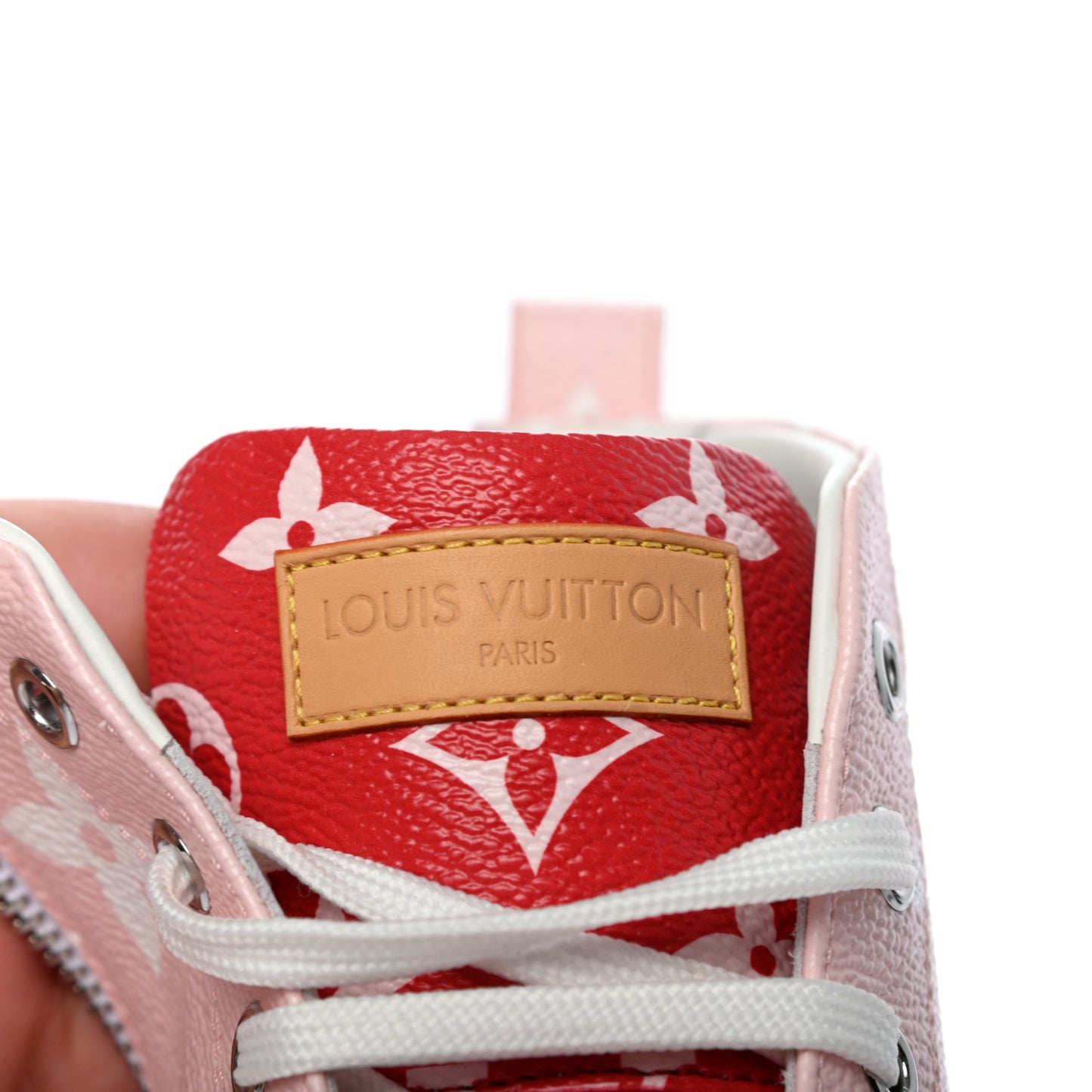 Monogram Giant Stellar Sneaker Boots 38.5 Rose Rouge