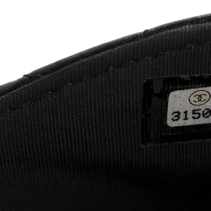 Chanel Calfskin Quilted Coco Mail Clutch With Chain Black 8 of 12