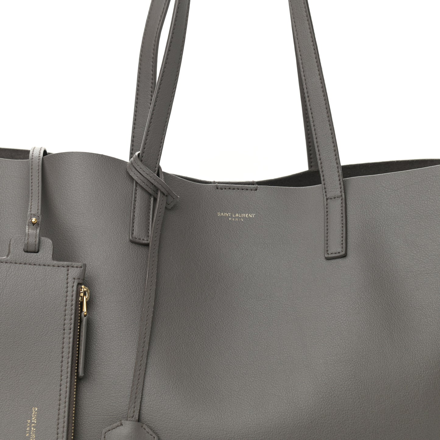 Calfskin Large Shopping Tote Fog